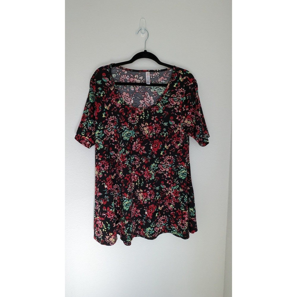 Lularoe Floral Perfect Tee Top Sz L